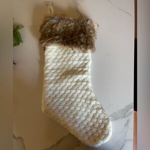 2 Sweater and fur Christmas stockings